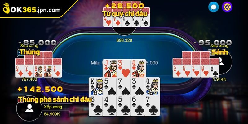 Chinh Phục Mậu Binh OK365 Luật Chơi Và Bí Kíp Cao Thủ 3 Ba thùng sức mạnh đồng chất trên cả ba chi